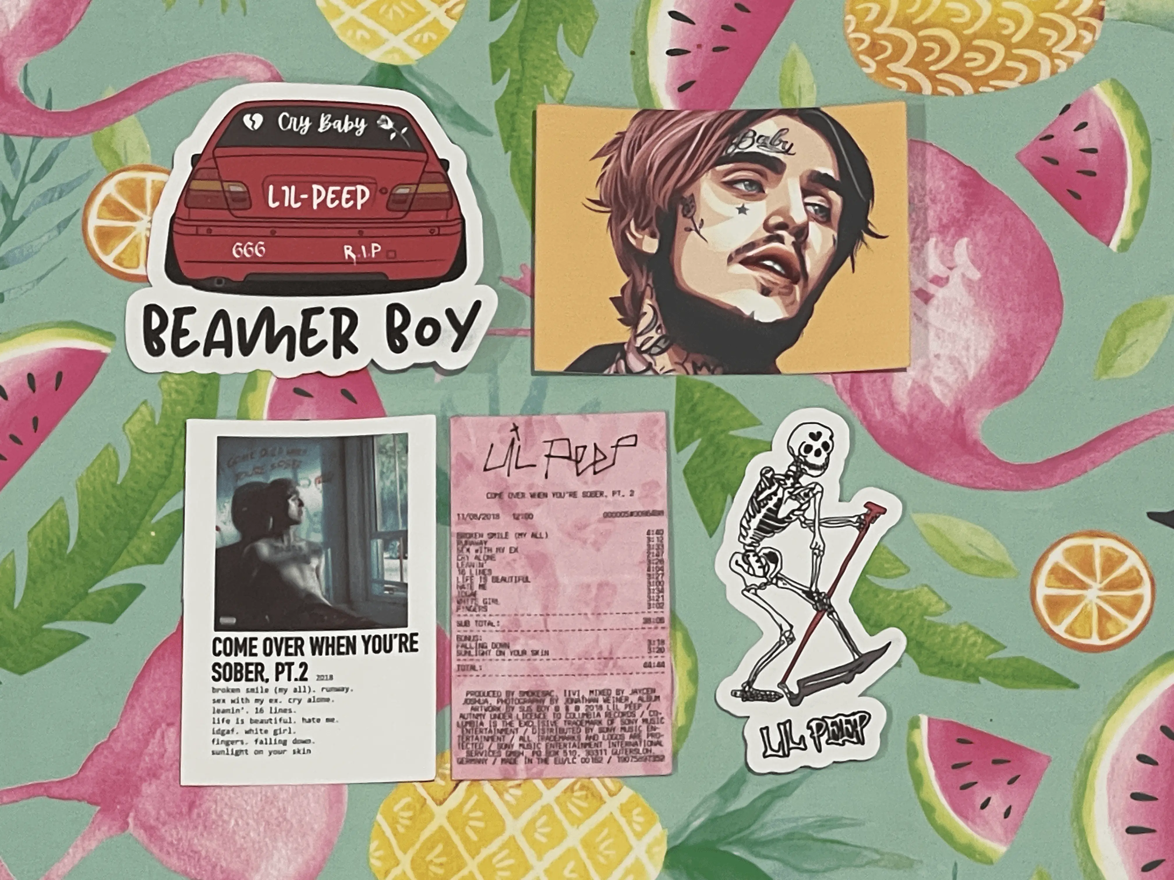 Peep 2.5 inch Sticker Pack #1! Amazing gift for fans of Emo Rap, Peep, And More! +Free Gift with every purchase!