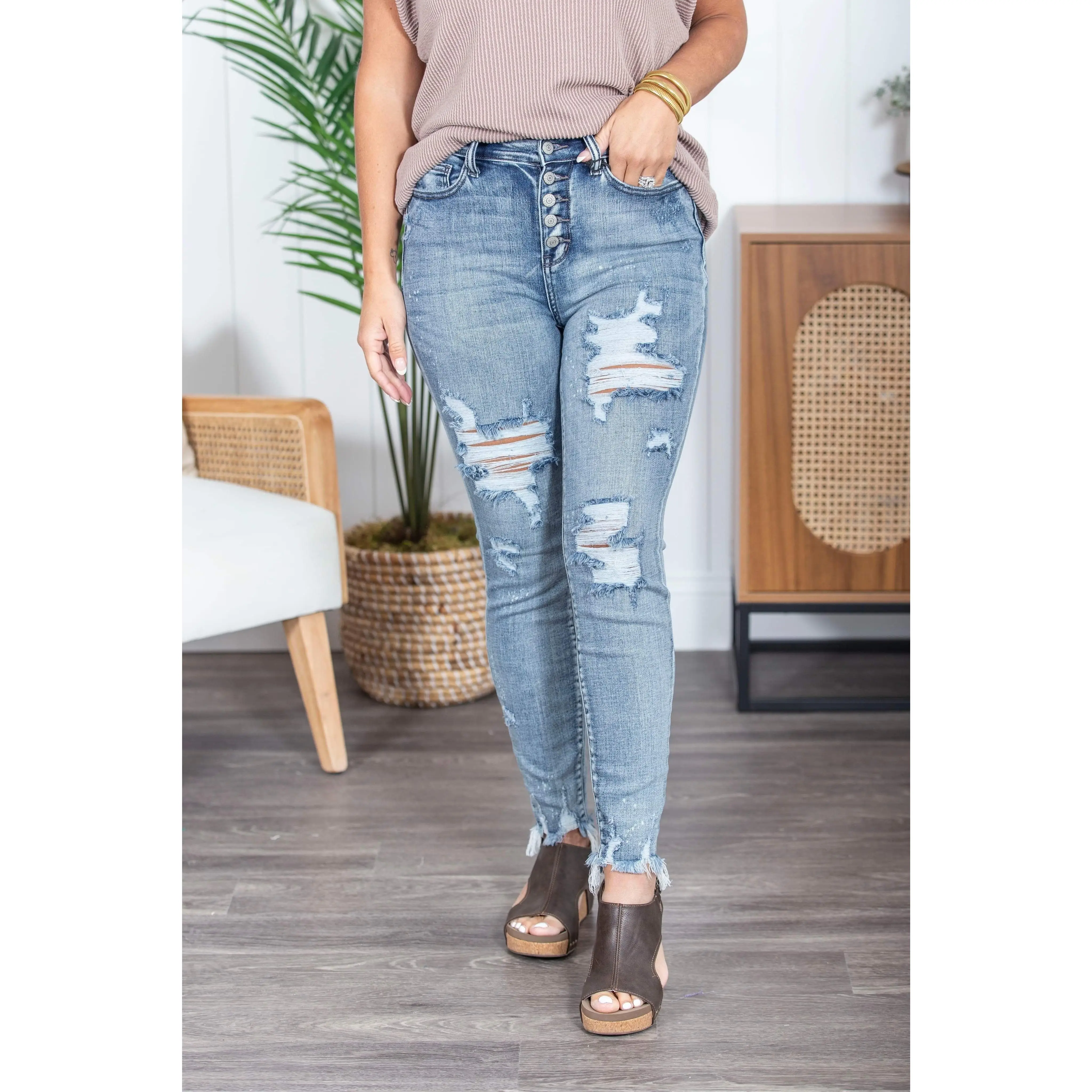 Cute As A Button Judy Blue Jeans