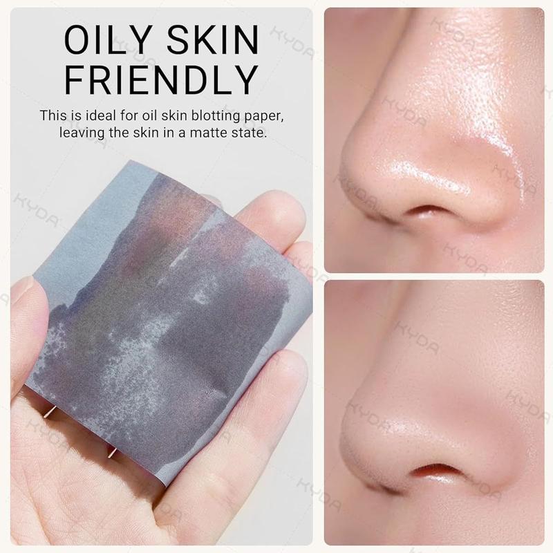 Portable Oil-absorbing Paper, 200pcs Compact Facial Oil-absorbing Pads with MirrorFacial Oil-absorbing Pads, Skincare SuppliesBirthday Gifts, Christmas Gift