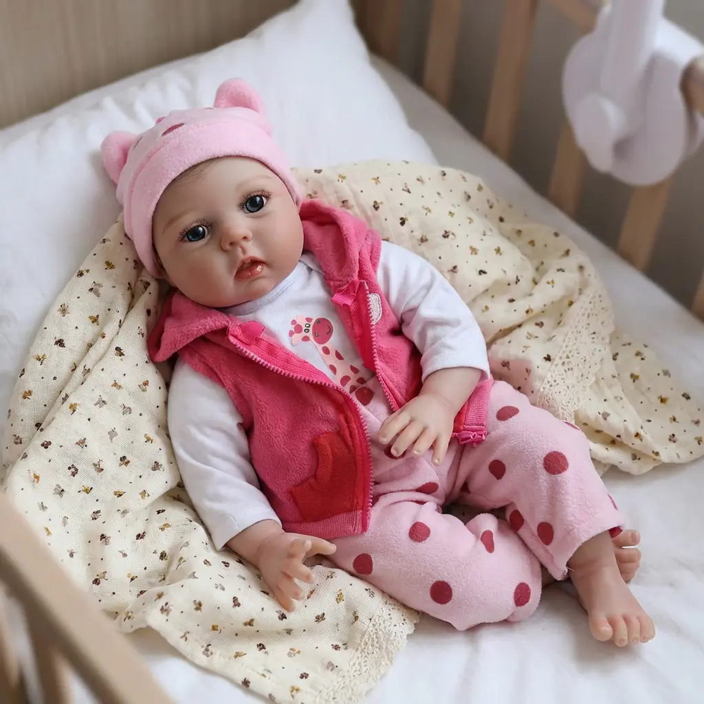 Lifelike Reborn Baby Dolls 22 Inch Real Life Baby Dolls For kids Age 3+ Suitable gifts for Mother's Day Valentine's Day Children's Day & Christmas realistic