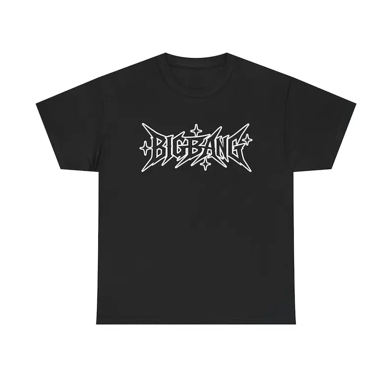 Bi.g Bang Logo T-Shirt | Metal Lettering Graphic Tee | Kpop Lover | World Tour XX : COSMOS Shirt, Shirt for VIP