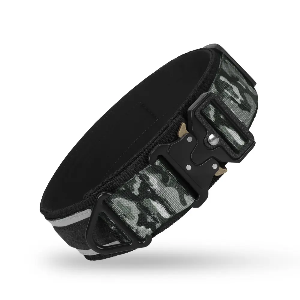 Reflective Dog Collar for Medium Large Dogs, High Strength Durable Comfortable Nylon Pet Collar with Metal Buckle, STOP LEASH PULLING Design, Reflective Collars