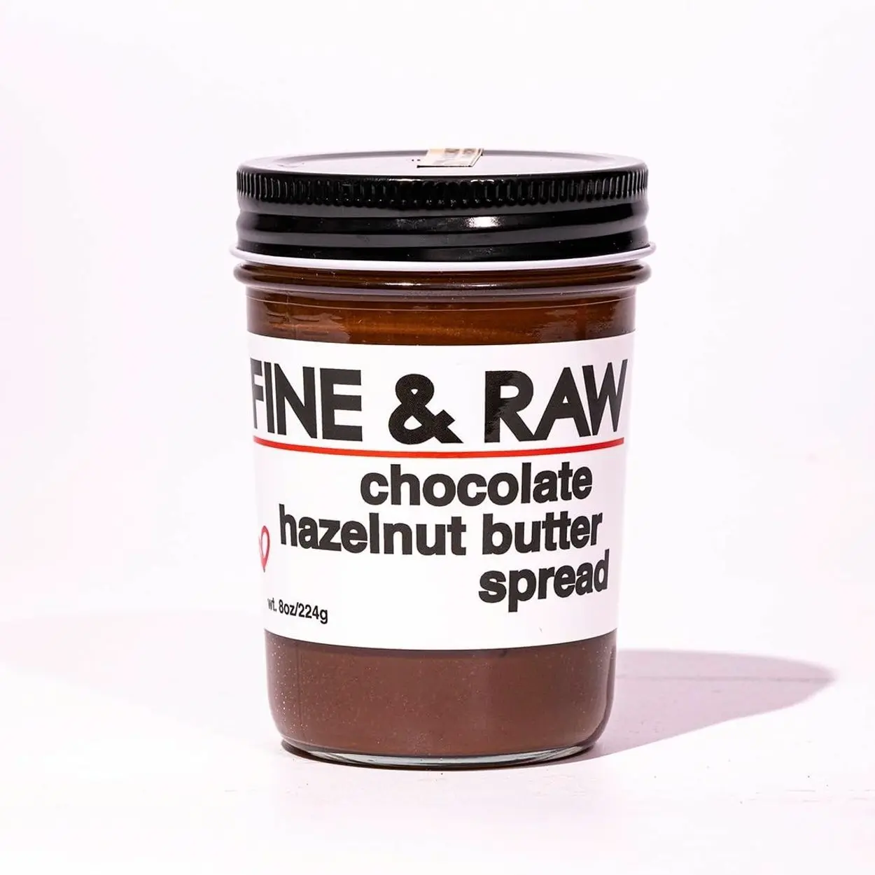 Fine & Raw Chocolate Hazelnut Butter Spread 8 Ounce – Clean Ingredients, Vegan, and Organic Chocolate Hazelnut Spread, Healthy Chocolate Hazelnut Spread (Chocolate Hazelnut)