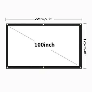 Compact Folding HD Projector Screen 16:9