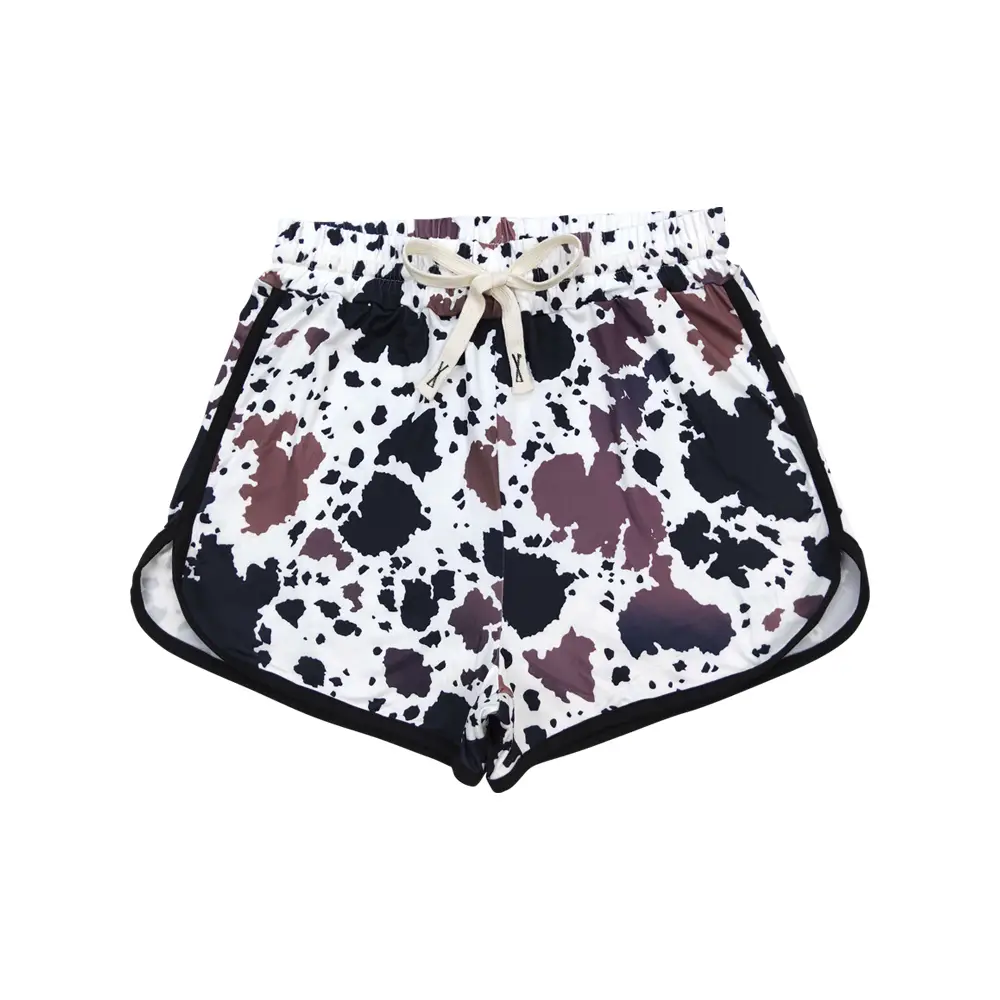 SS0221-western cow leopard shorts Womenswear Bottom teen girl clothes Casual Fun