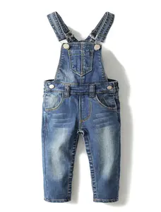 Girls Denim Dungaree Overalls 9M-14T Toddler Slim Cute Jean Overalls