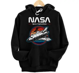 NASA Spaceship Women Men Children Spaceship NASA Pullover Hoodie