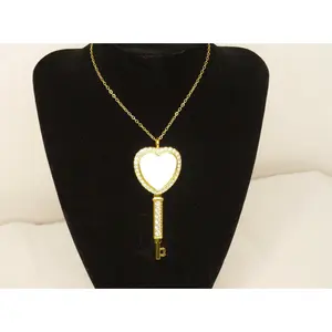 Sublimation Key to my heart Necklace