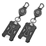 Durable Stylish Retractable Badge Reel - Rust-Free Steel Construction, 8 oz Heavy-Duty Carabiner Clip, 31.5 in Smooth Retract Pull, Lanyard, Keychains for Women, Work Accessories for ID Cards (Fashion Accessory)