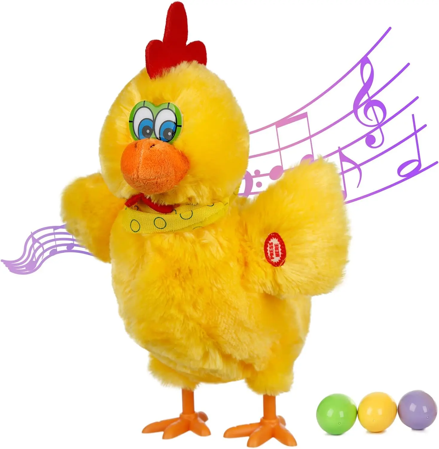 Chicken Spring Toy Summer Spring Gift Chicken Toys Electric Chicken Stuffed Animal ...