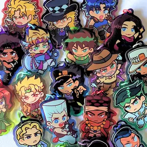 Jojo's Adventure Keychain Acrylic Charms, Small, Meaningful, And Full Of Character, Unique Keychains That Add Charm To Every Bag And Key.