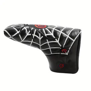 Golf Putter Head Covers Blade Club Headcover PU Leather Protector Cover Black White Fits All Putters for Men Women