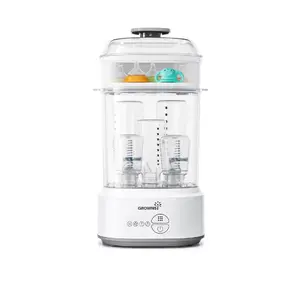 Grownsy Bottle Sterilizer and Dryer, Electric Steam Sterilizer for all Bottles, Nipples and Pump Parts, BPA Free Compact,Bottle Washer