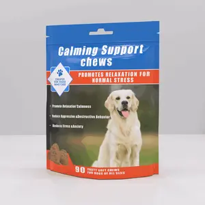 Calming Chews for Dogs 90ct- Dog Calming Chews Anxiety and Stress Relief Sleep Aid Melatonin for Dogs Noise, Thunder, Barking, Separation, Small Medium Large & All Breeds, Chicken Flavor