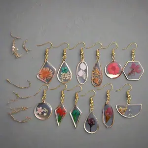 Handmade Pressed Flower Earrings