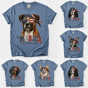 Comfort Colors 30+ Dog Funny 4th of July Shirt, Merica Golden Retriever Shirt, 4th of July Australian Shepherd Dog Shirt, Black Labrador Mom Gift, Patriotic Dog Tee, Maltese Lover Shirt, 4th of July Gift, 4th of July Shirt, 4th of July Dog, Pepper Color