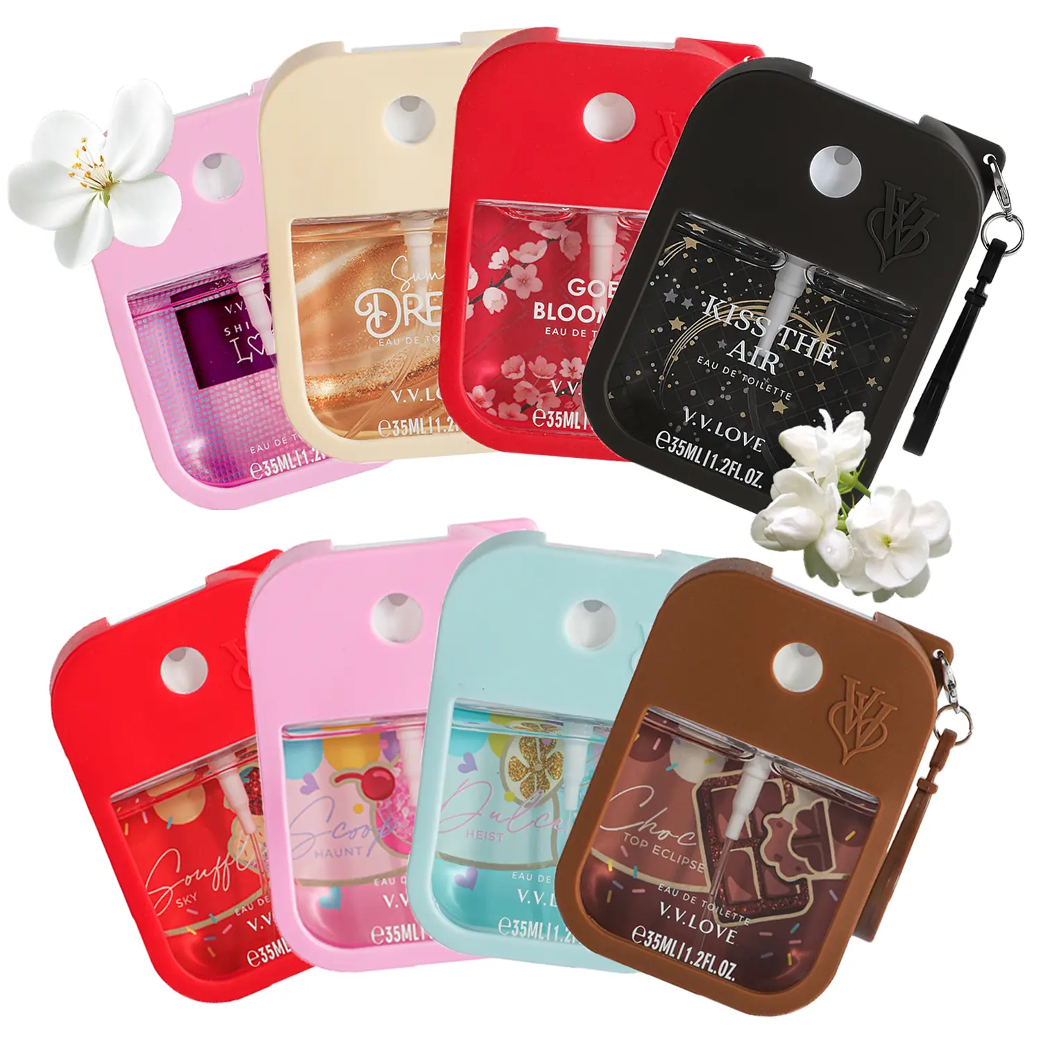 1.2 fl. oz Women's perfume 4pcs set, woody floral fruity perfume, various body fragrances spray, natural women's perfume, fresh and charming, gift set for lovers and relatives, suitable for daily dating use