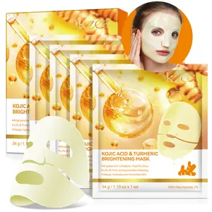 Ikzee Curcuma Turmeric Collagen Gel Mask with 2% Niacinamide, Deep Hydration Moisturizing Firming Skin, Suitable for Dull Dry Skin