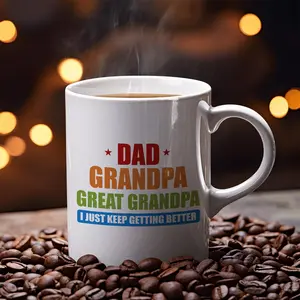 Dad Grandpa Great Grandpa Coffee Mug Best Father's Day Gift Dad Christmas Gift Grandpa Gift Grandpa Cup