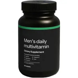 Daily Multivitamin for Men | Supports Physical Activity, Brain + Heart Health, and Immune System with 23 Key Nutrients Including Calcium, Magnesium, and Zinc | 30-Day Supply (60 Tablets)