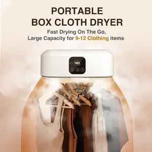 Portable Clothes Dryer - Fast Drying, Large Capacity, Foldable & Compact Design, UV Sterilization for Baby Clothes, Socks, Underwear & More - Perfect for Travel, Apartment, Dorm & RV Us