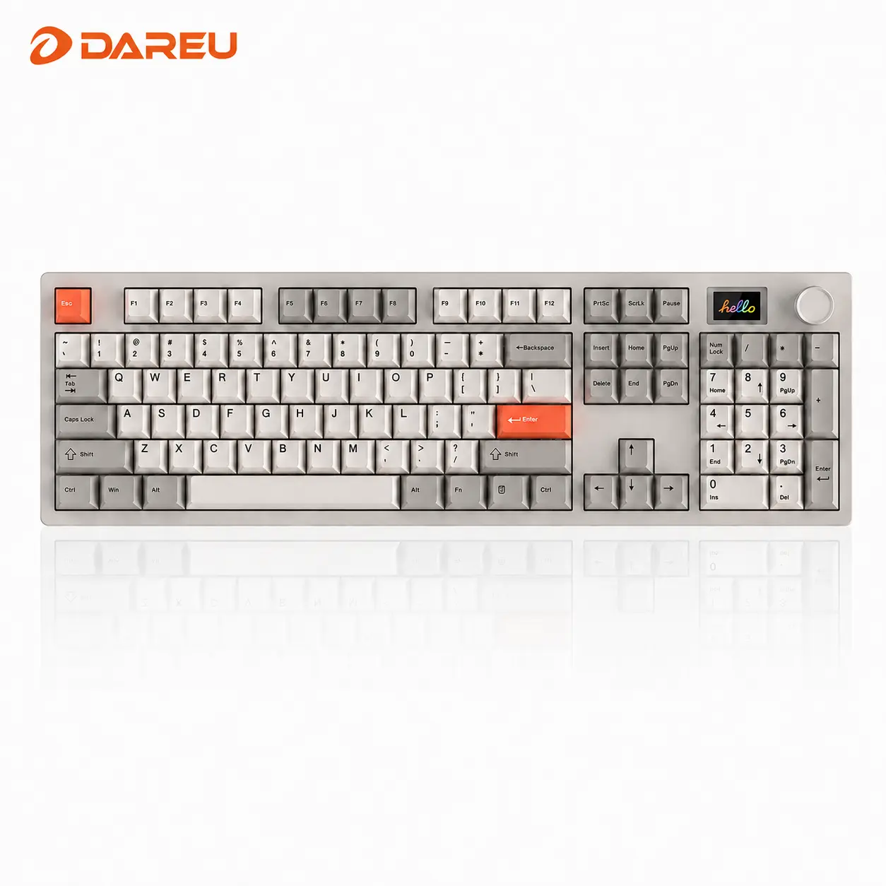 DAREU A104 Master | 8K Full-Size Wireless RGB  Keyboard with TFT & Knob