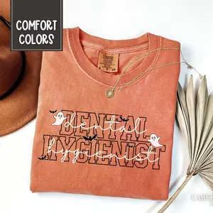 Dental Hygienist Halloween Shirt, Comfort Colors RDH Tshirt, Halloween Shirt for Dental Hygienists, Cute Ghost & Bat Dentist Office Shirts 6tqutcsdwguc
