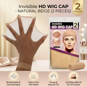 Wig Cap,5 packs, 10 pieces Stocking Caps for Wigs, Tan Wig Cap for Women, Stretchy Nylon WigCap Beige