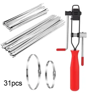CV Joint Axle Boot Clamp Pliers Tool Kit w/ 30 Ear Clamp for Car ATV Auto Repair