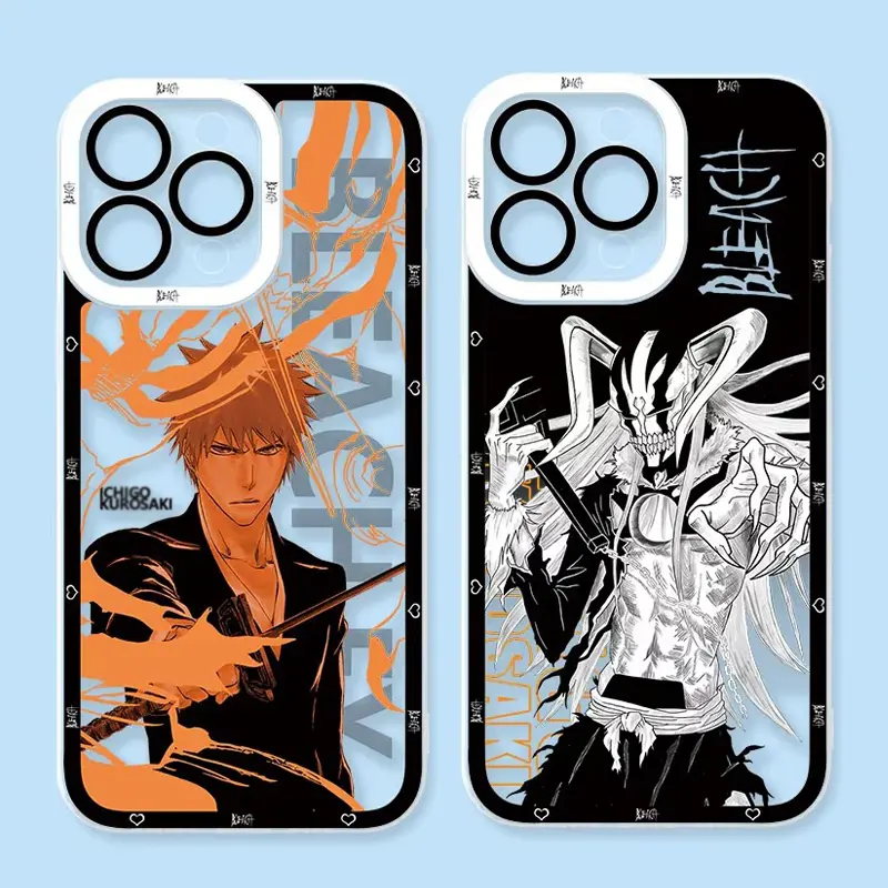 Anime Bleach Ichigo Case  for iPhone 17, 16, 15, 14, 13, 12, 11 Pro Air Plus ProMax  shock-absorbing phone cases, fashionable gift.