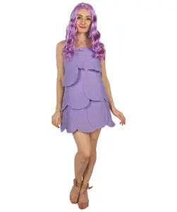 HPO Adult Women's Animated Troll Costume , Purple Color Cosplay Costume-L