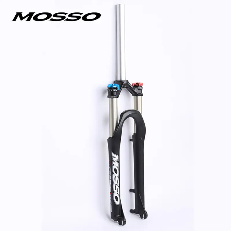 MOSSO 26FSPI MTB Suspension Fork for Trail Riding, 26" Wheel, 100mm Travel, Quick Release, Disc Brake, Top-Cap Lockout System, Straight Steerer