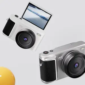 4K Vintage Digital Camera, 16X Zoom HD 4K Video Camera with 1500mAh, Portable Point & Shoot Camera for Photography & Back to School Gift