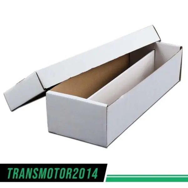 3PCS Card Storage Box 1600 Count Holds over 300 3x4 toploads Sports/Trading Card US CORRUGATED CARDBOARD TRADING CARD BASEBALL COIN SLAB STORAGE BOX 2Row