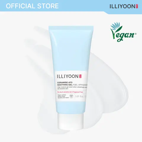 Instant Cooling Ceramide Ato Soothing GelㅣSunburn Relief| All Skin Types, Vegan, Skin Barrier, 5.9 fl. oz. (175ml) Calming Hydration Calm moisturizer ing Gel Cream Daily Hypoallergenic Dry Skin Care, Deep Hydration Soothing Body Moisturizer Gel Hydrate