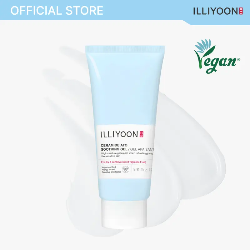 Instant Cooling Ceramide Ato Soothing GelㅣSunburn Relief| All Skin Types, Vegan, Skin Barrier, 5.9 fl. oz. (175ml) Calming Hydration Calm moisturizer ing Gel Cream Daily Hypoallergenic Dry Skin Care, Deep Hydration Soothing Body Moisturizer Gel Hydrate