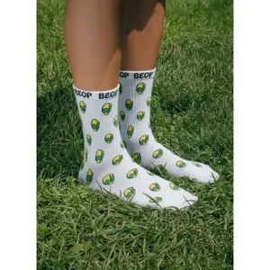 GRIPPY SOCKS LEMON LIME