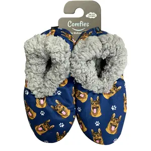E&S Pets Comfies Pet Lover Slippers-German Shepherd