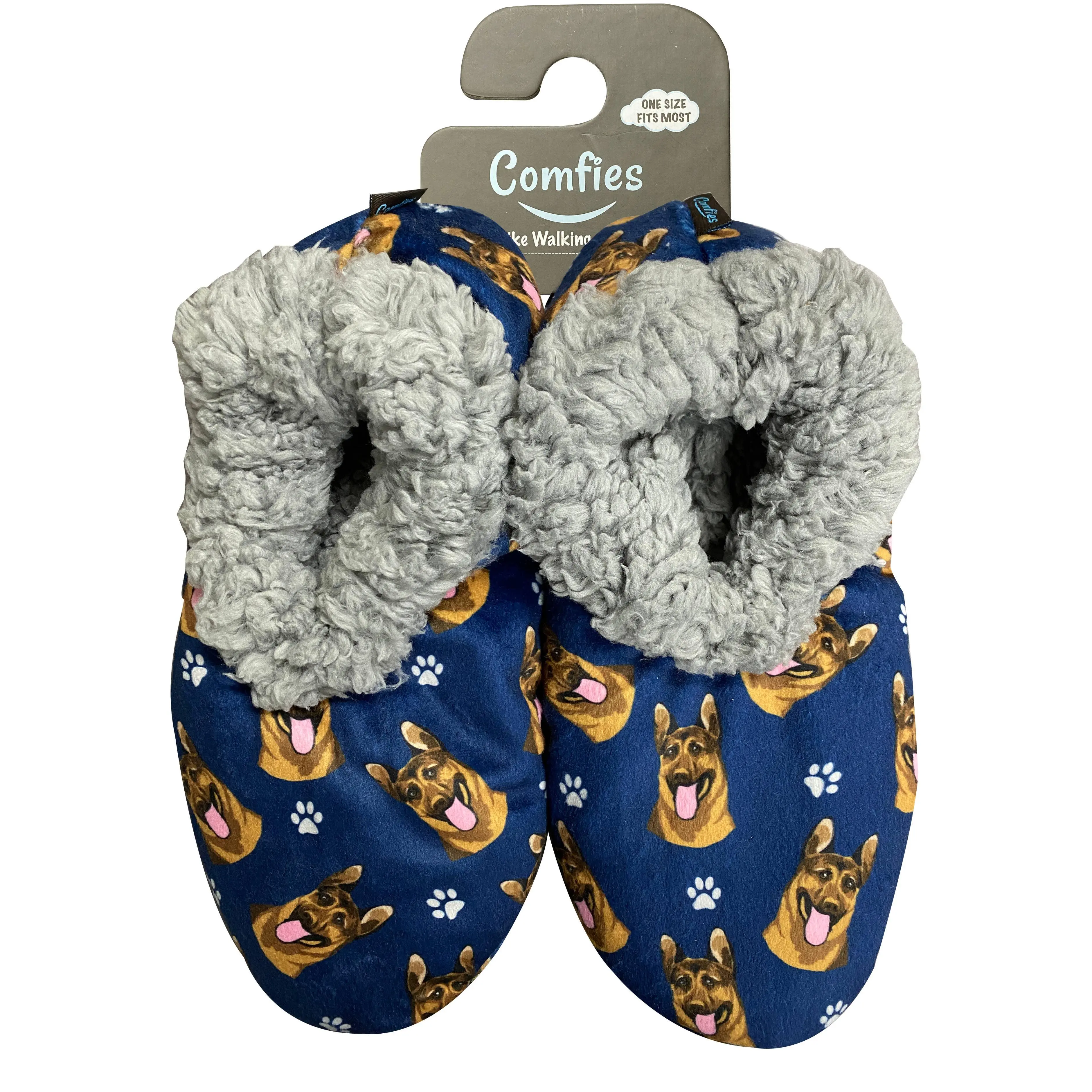 E&S Pets Comfies Pet Lover Slippers-German Shepherd