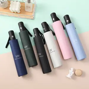 Portable Automatic Folding Umbrella, 1 Count 8 Rib Mini Umbrella, Lightweight Umbrella for Women & Men, Umbrella for Outdoor Activities