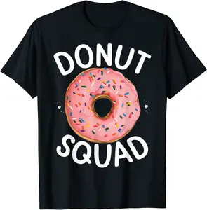 Donut Squad Cool Doughnut Funny Bakers Birthday Girl T-Shirt - Nicolekhach Shop 83B0B6SG6QHP