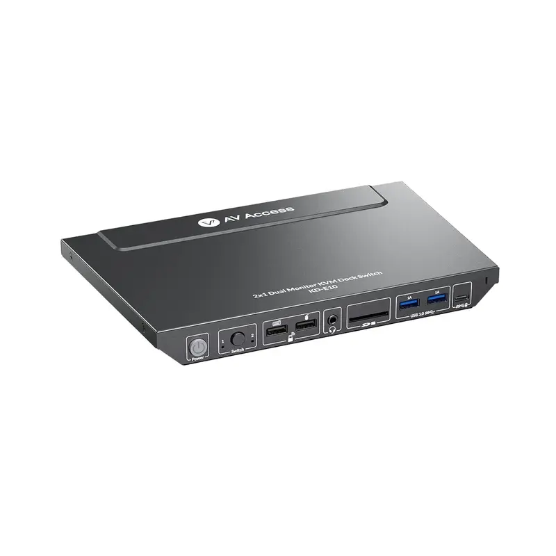AV Access KD-E10 KVM Switch Docking Station for Laptop & Desktop
