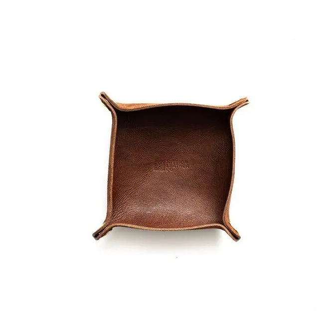 Stylish Leather Valet Tray - Simple yet Elegant Design