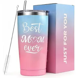 Birthday Christmas Mothers Day Gifts for Mom from Daughter Son- 20 oz Mom Mug Tumbler
