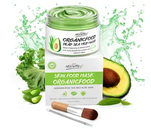 Clay Mask Avocado Dead sea Mud Stick Mask Natural Organic Green Tea Mud Mask Deep Cleansing Blackhead Removal Face Mask Nourishing Hydration Facial Mask With Blackhead Remover Extractor Tools (White)