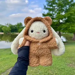 Pajama Bunny Crochet Cute Bunny Crochet (Handmade goods will be made by hand so the production time will be a little longer)