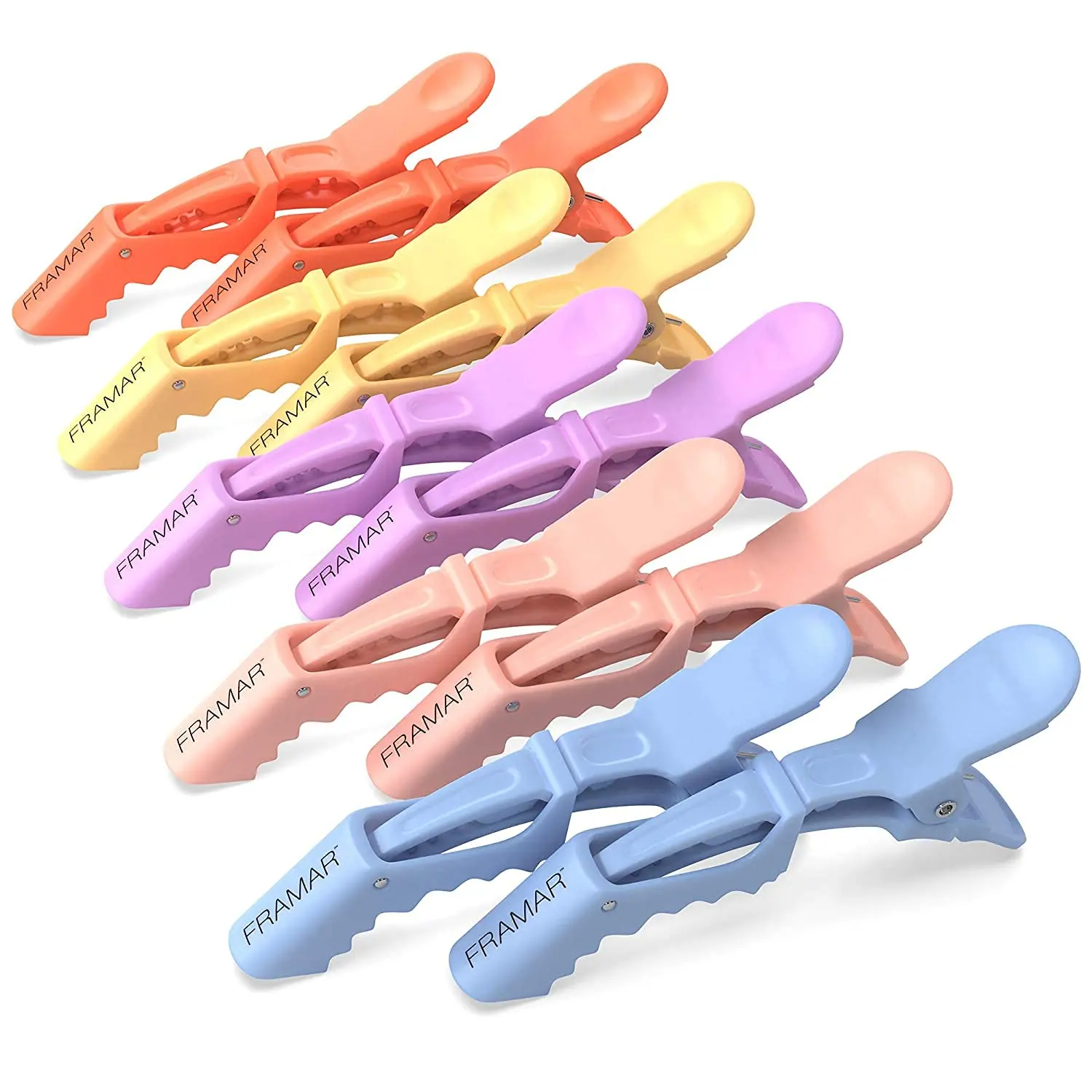 Nuocheng 2 pcs Alligator HairClips Hot Dye Clip Hairdressing Hair Pins Multi Prupose Wig Clip Non Slip Hairpin Heatless Styling Tool for Adult Modern Pure Color Ponytail Extension Claw