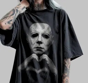 Michael Myers Heart Shirt, Horror Movie Tee, Slashers Tshirt, Retro Graphic, Spooky Season,  Halloween Gift, Unisex T-shirt