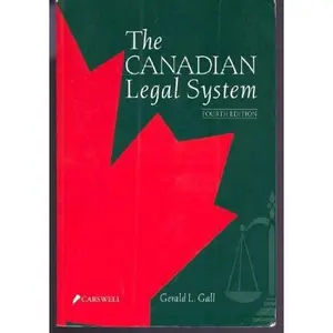 Canadian Legal System by Gerald L. Gall (Paperback) - Used