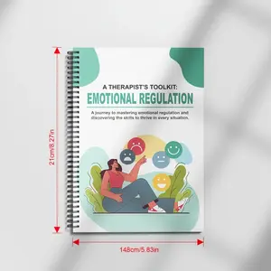 Emotional Regulation & Management Workbook: Therapeutic Worksheets for Self-Regulation, Nervous System Regulation & Corner Relief - CBT, DBT, EMDR Exercises with Progress Tracking Charts, Relaxation Activities & Mental Health Self-Help Guide for Adu